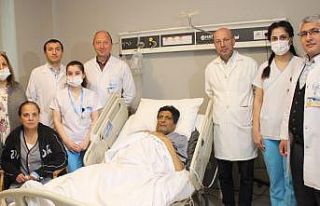 Depremzede hastaya, nakille ikinci hayat