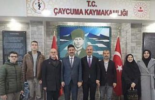 Derece yapan öğrenciler Baş’ı ziyaret etti