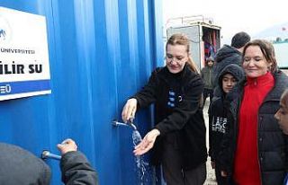 DEÜ, deprem bölgesine iki ayrı su arıtma tesisi...