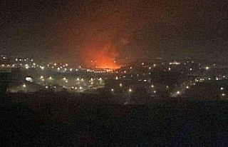 Dev yangın ilçenin her yerinden göründü: Sahura...