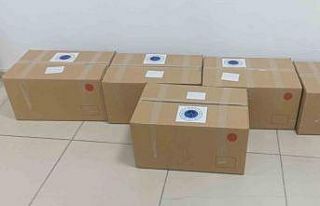 Dikilen tekstil ürünleri ve üretilen sıvı sabunlar...