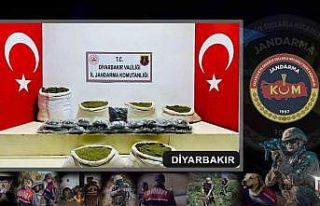 Diyarbakır’da 114 kilo uyuşturucu ele geçirildi