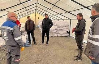 Döşemealtı Belediyesi Gaziantep’e çadır kent...