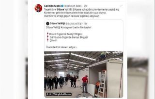 Düzce’den gönderilen konteynerler depremzedelere...