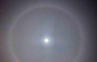 Elazığ’da Ay halesi oluştu