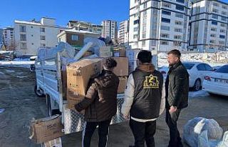 Elaziz-Der deprem bölgesinde yardımlara devam ediyor