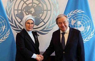 Emine Erdoğan, BM Genel Sekreteri Guterres’le görüştü