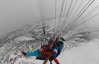 Ergan Dağı’nda adrenalin dolu ’göl manzaralı’...