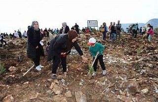 Eşinin anısına fidan diken depremzede; “O gece...