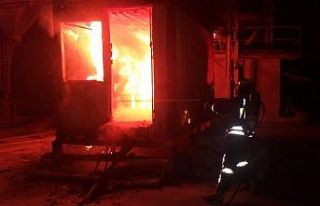 Fethiye’de beton deposunun ana santralinde yangın...