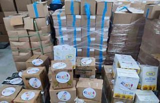 Gediz’de bağışlanan canlı hayvanların etleri...