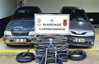 Gönen’de kablo hırsızlarını JASAT yakaladı