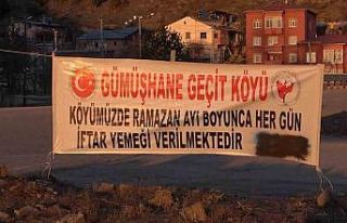 Gümüşhane’nin Geçit köyünde iftar geleneği...