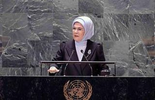 Guterres ve Emine Erdoğan, BM Genel Kurulunda düzenlenen...