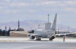 Hava Kuvvetlerine ait uçaklar Akdeniz’in uluslararası...