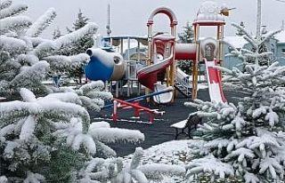 Hisarcık Esire Termal Turizm Merkezi beyaza büründü