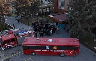 Hurda otobüsten doğal afet konaklama aracına