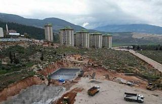 İskenderun’da temeli atılan konutlar 8 ayda bitirilecek