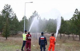 Jandarmaya orman yangınlarıyla mücadele eğitimi