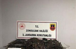 Kablo hırsızlarını jandarma yakaladı