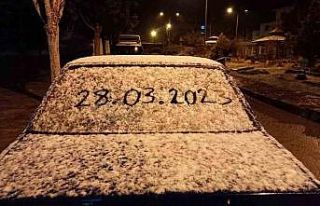 Karabük’te kar yağışı etkili oldu