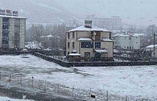 Karlıova beyaza büründü