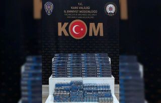 Kars’ta kaçak sigara ele geçirildi