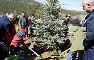 Kastamonu’da fidanlar depremzedeler için dikildi