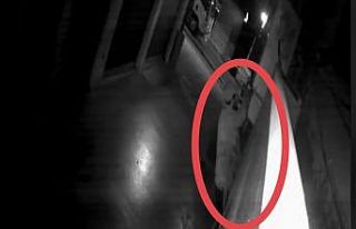 Kedi gibi duvara tırmanan hırsız, güvenlik kameralarından...