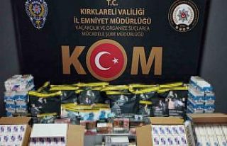 Kırklareli’nde tütün ve makaron operasyonu