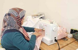 Korkuteli dikiş nakış kursunda çeyizlik takımlar...