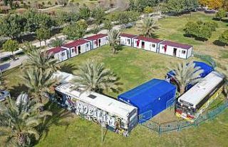 Kurs merkezi, konteyner eğitim alanına dönüştürüldü