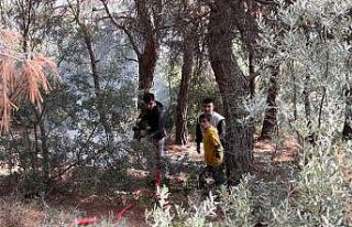 Kuşadası’nda okul öğrencilerinin yangınla imtihanı