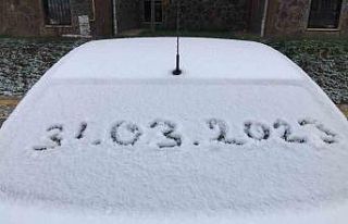 Mart ayının son günü Elazığ’a kar yağdı