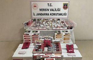 Mersin’de kaçak sigara ve sahte içki operasyonu