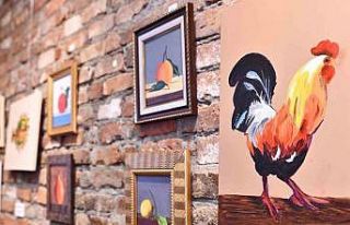 Metin Özöğüt sakinlerinden karma resim sergisi