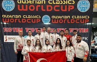 Milli kick boksçu Efe Aydın, Avusturya’da dünya...