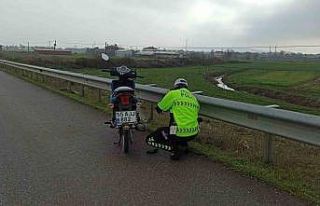 Motosiklet devrildi: 1 ağır yaralı