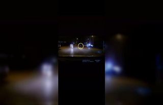 Motosikletiyle son sürat böyle çarptı