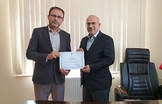 Müezzin Kayyım Bekir Dane’ye "Başarı Belgesi"