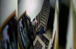 Muhtarın vurulma anı kamerada