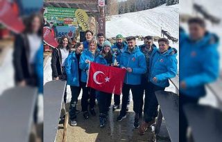 Nisa Özsoy snowboard da Develi’nin adını dünyaya...