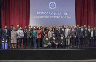 Ocak ve Şubat ayı akademik teşvik ve ödül töreni...