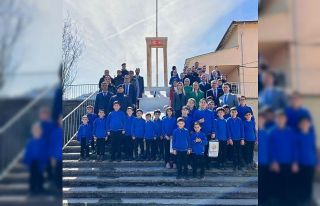 Okul bahçesinde Çanakkale ruhu