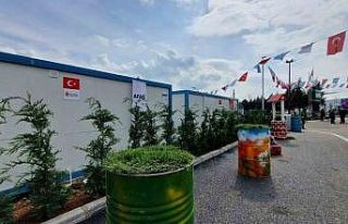 Onikişubat Yaşam Merkezini geri dönüşüm malzemeleri...