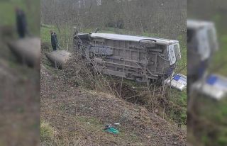 Ordu’da öğrenci servisi devrildi: 8 öğrenci...