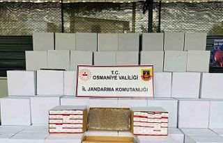 Osmaniye’de 1 milyon 296 bin adet kaçak makaron...