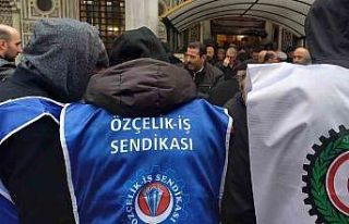 Özçelik-İş tek yürek oldu, eller semaya deprem...