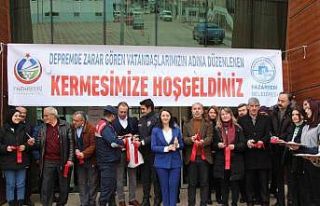 Pazaryeri’nde depremzedeler için hayır çarşısı...