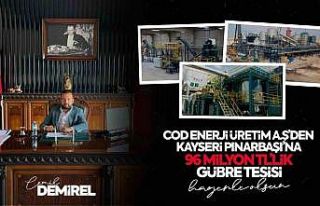 Pınarbaşı’na gübre tesisi